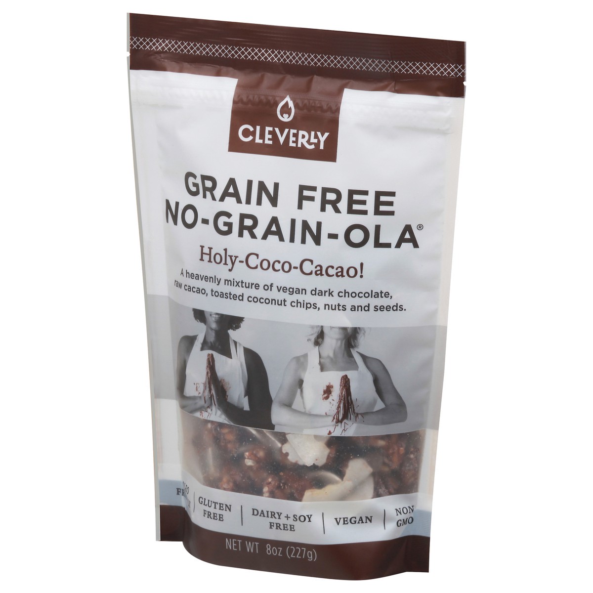 slide 5 of 9, Cleverly No-Grain-Ola Grain Free Holy-Coco-Cacao Granola 8 oz, 8 oz