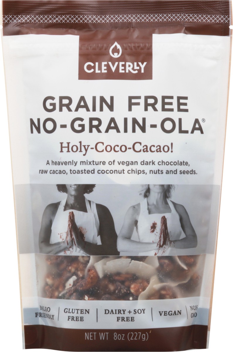 slide 6 of 9, Cleverly No-Grain-Ola Grain Free Holy-Coco-Cacao Granola 8 oz, 8 oz