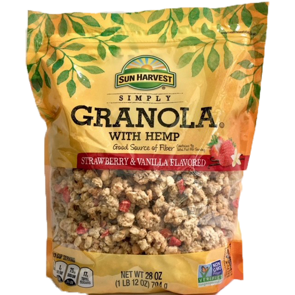 slide 1 of 1, Sun Harvest Strawberry Vanilla Granola, 28 oz