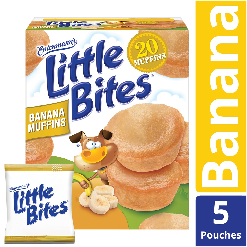 slide 6 of 8, Entenmann's Banana Muffin- Mini Muffins, 5 count, 8.25 oz, 5 ct