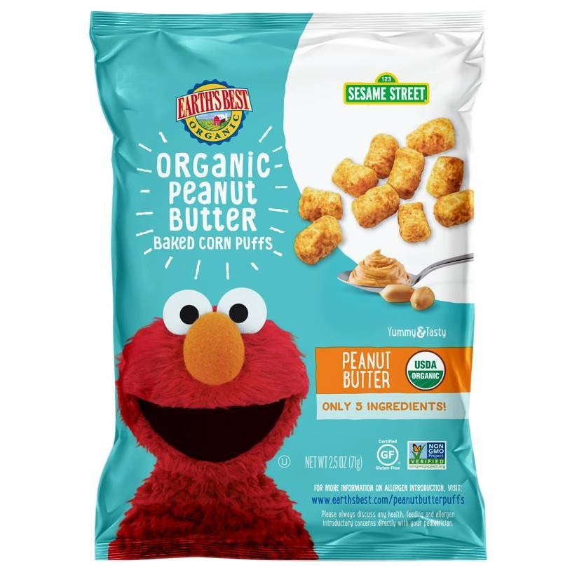 Earth's Best Sesame Street Peanut Butter Puffs 2.5 oz Shipt
