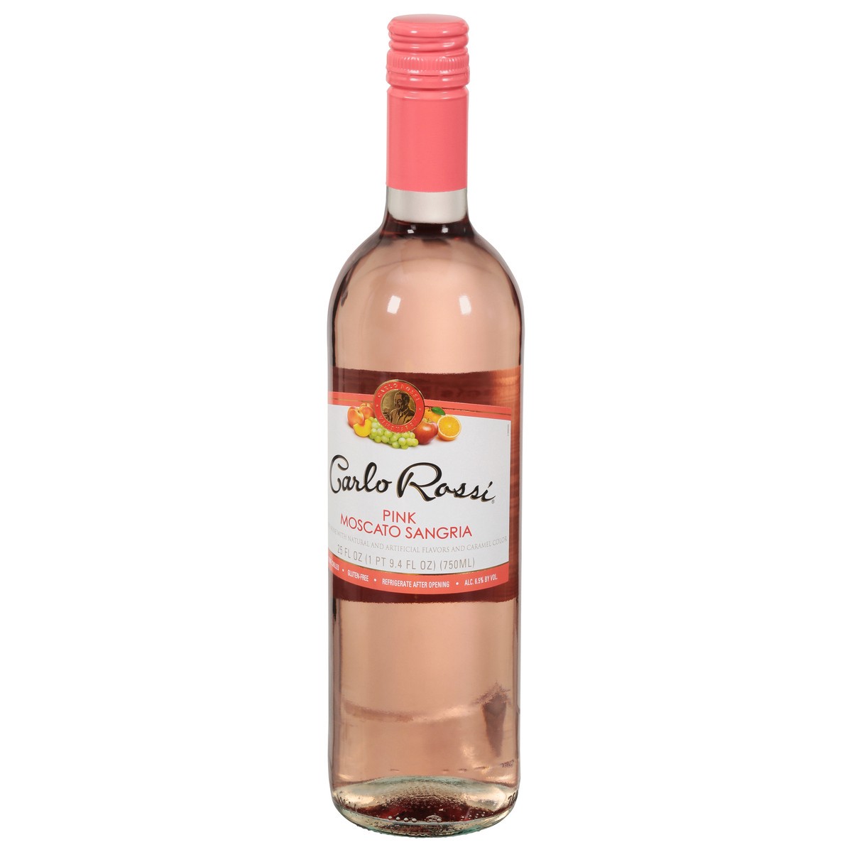 slide 3 of 9, Carlo Rossi Blush Wine, 750 ml