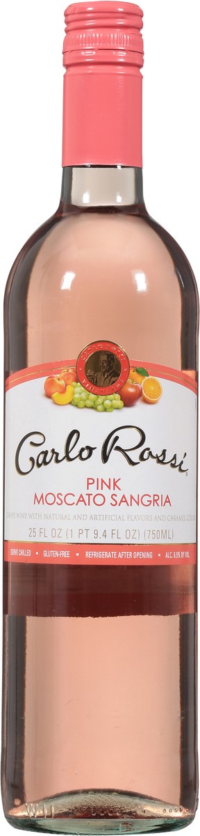 slide 4 of 9, Carlo Rossi Blush Wine, 750 ml