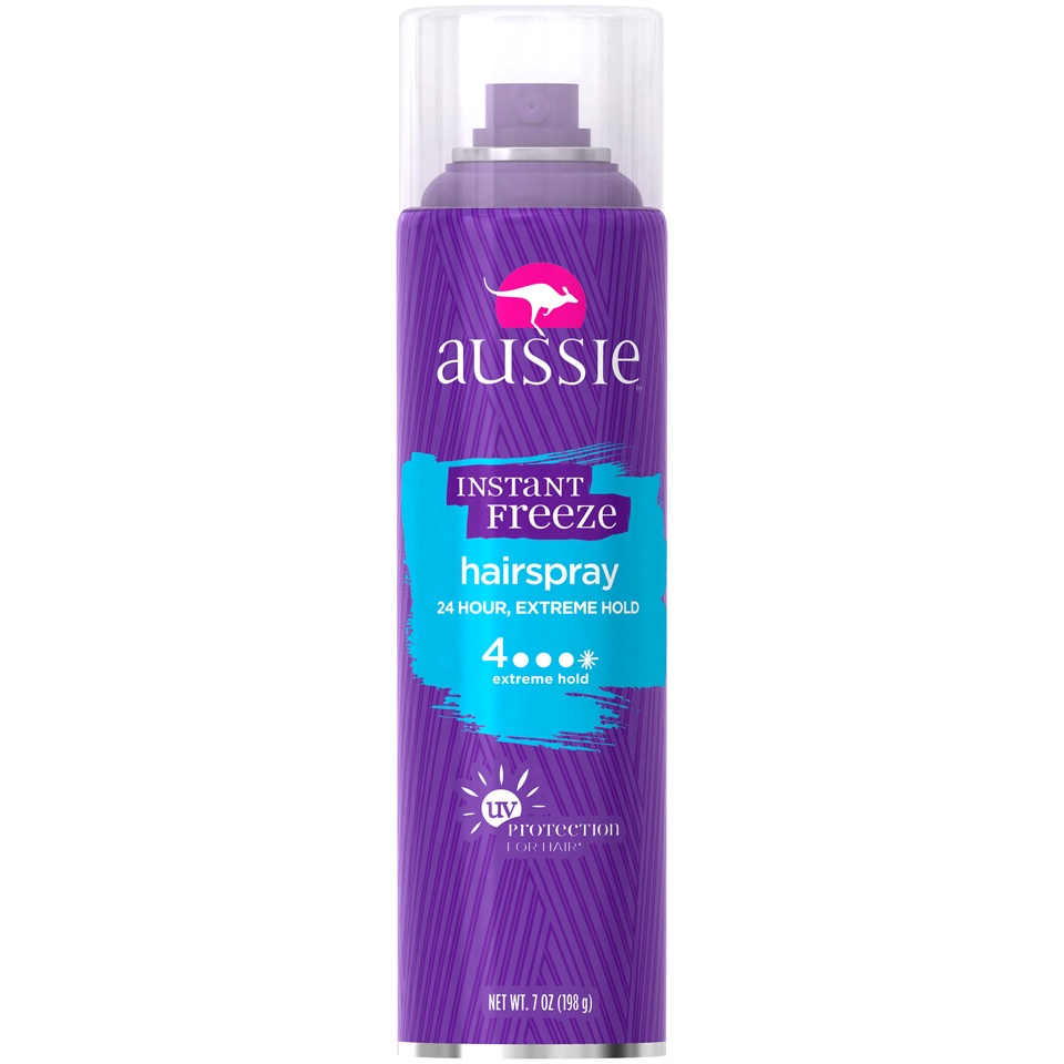 slide 1 of 3, Aussie Aerosol Instant Freeze Hair Spray, 7 oz