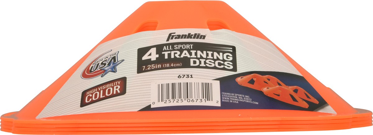 slide 1 of 6, Franklin 7.25 Inch All Sport Training Discs 4 ea Not Packed, 4 ct