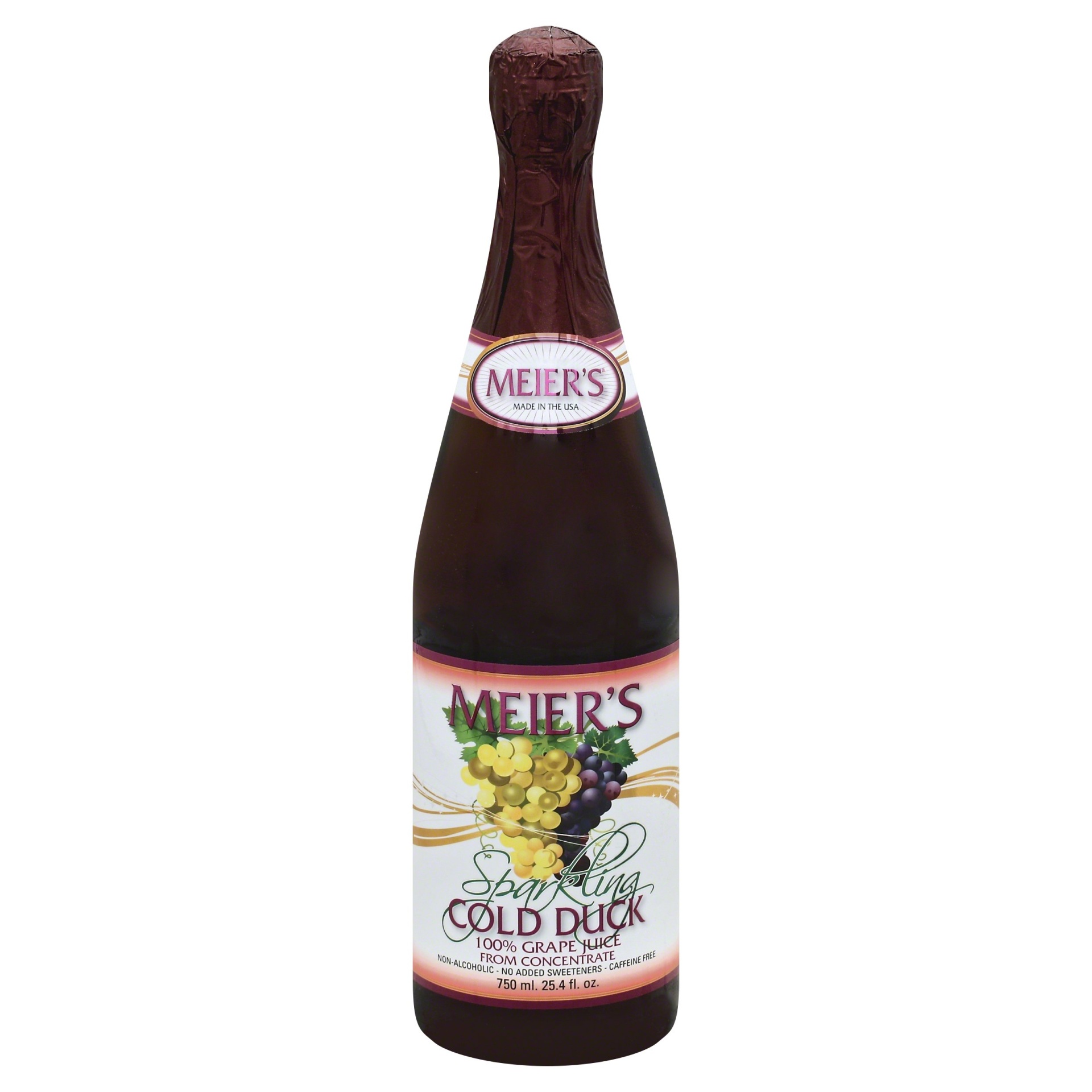 slide 1 of 1, Meier's Sparkling Cold Duck 100% Grape Juice, 25.4 fl oz