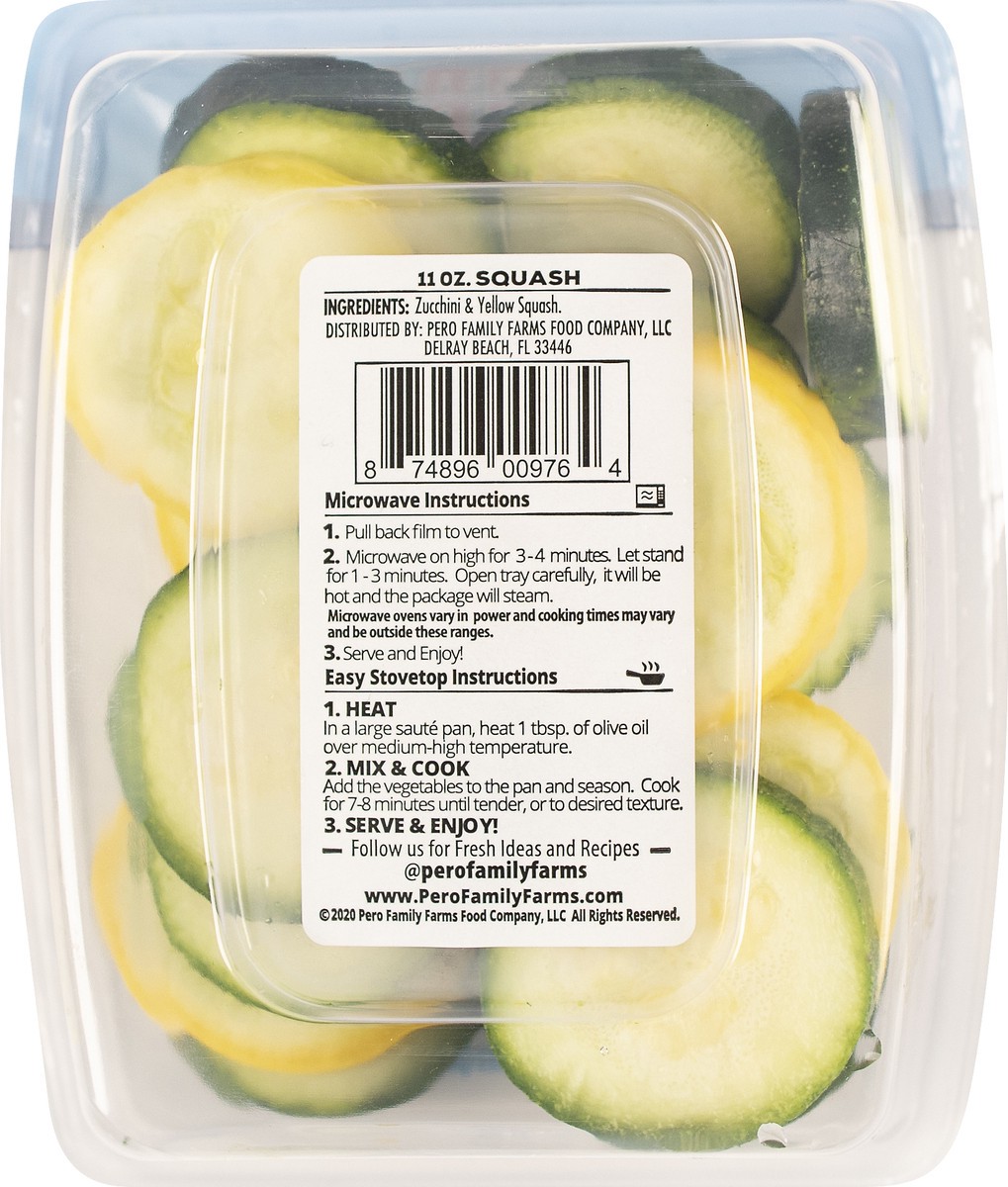 slide 5 of 7, Pero Family Farms Sliced Zucchini & Yellow Squash 11 oz, 11 oz