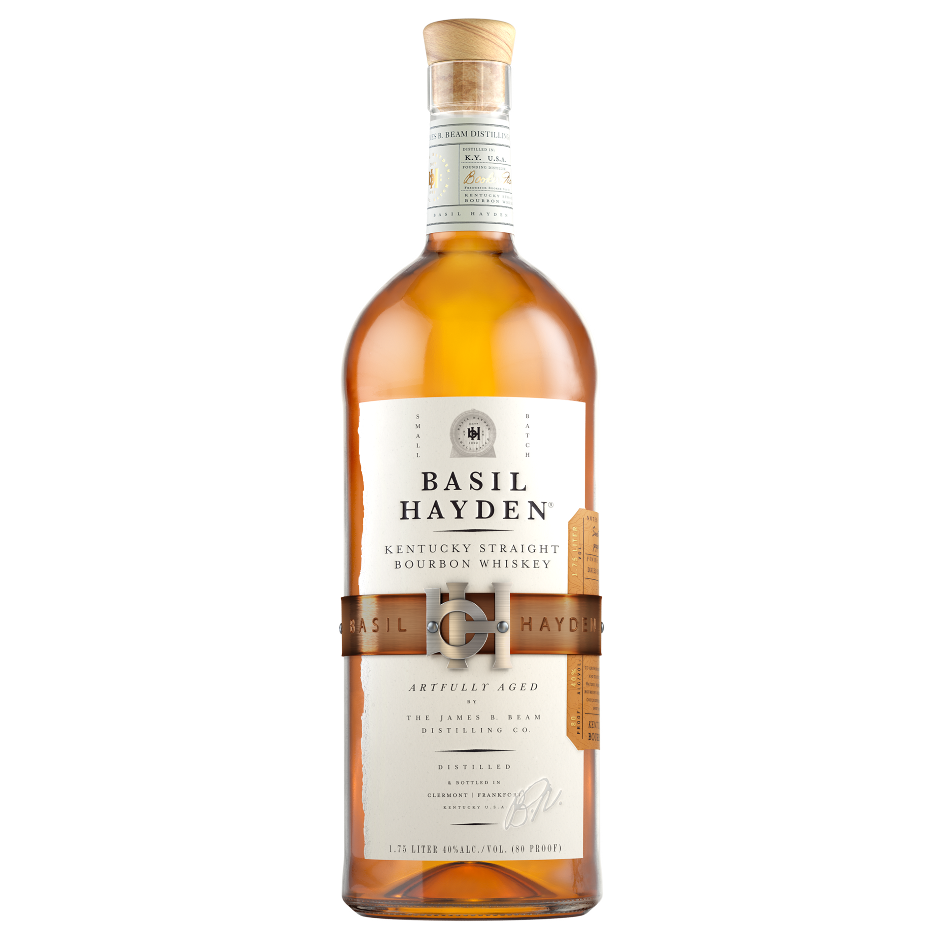 slide 2 of 2, Basil Hayden's Kentucky Straight Bourbon Whiskey 1.75 ml, 1.75 liter