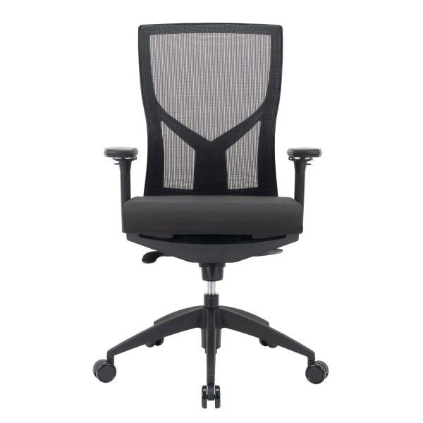 slide 9 of 9, WORKPRO Oceanic Mesh/Fabric Ergonomic High-Back Executive Chair, Black, 1 ct