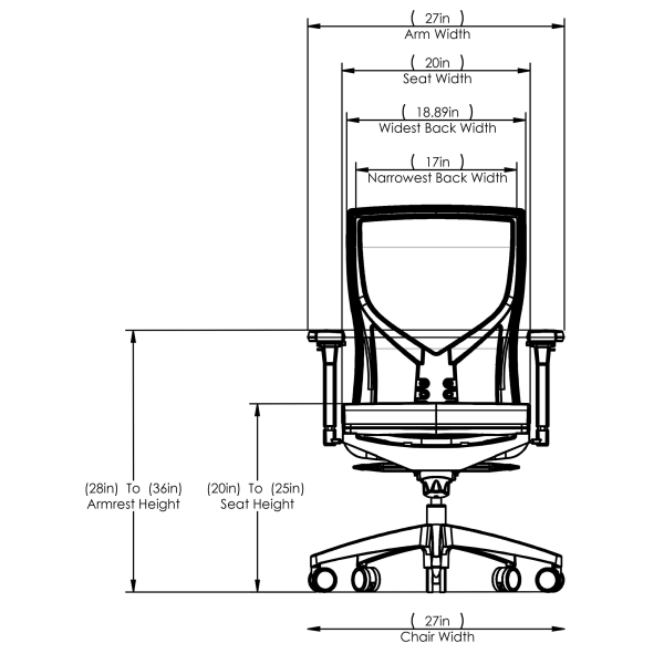 slide 2 of 9, WORKPRO Oceanic Mesh/Fabric Ergonomic High-Back Executive Chair, Black, 1 ct