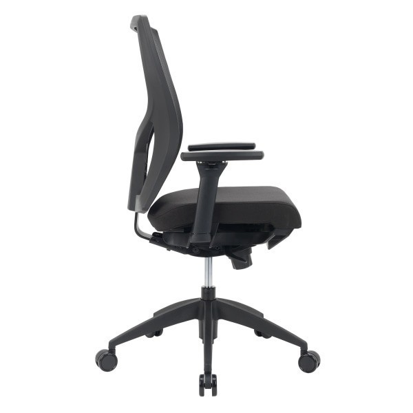 slide 6 of 9, WORKPRO Oceanic Mesh/Fabric Ergonomic High-Back Executive Chair, Black, 1 ct