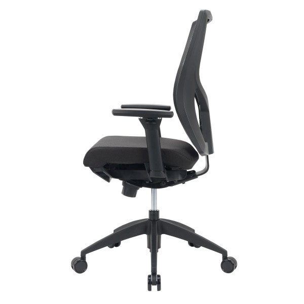 slide 5 of 9, WORKPRO Oceanic Mesh/Fabric Ergonomic High-Back Executive Chair, Black, 1 ct
