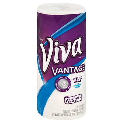 slide 1 of 1, Viva Vantage Choose-A-Sheet White Paper Towels Big Roll, 1 ct