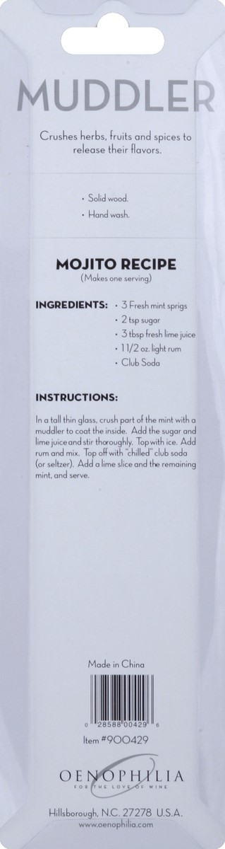 slide 3 of 3, Oenophilia Muddler 1 ea, 1 ct