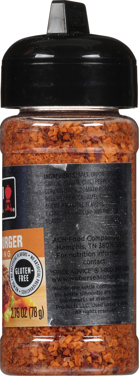 slide 5 of 7, Weber Gourmet Burger Seasoning, Kosher, 2.75 OZ, 2.75 oz