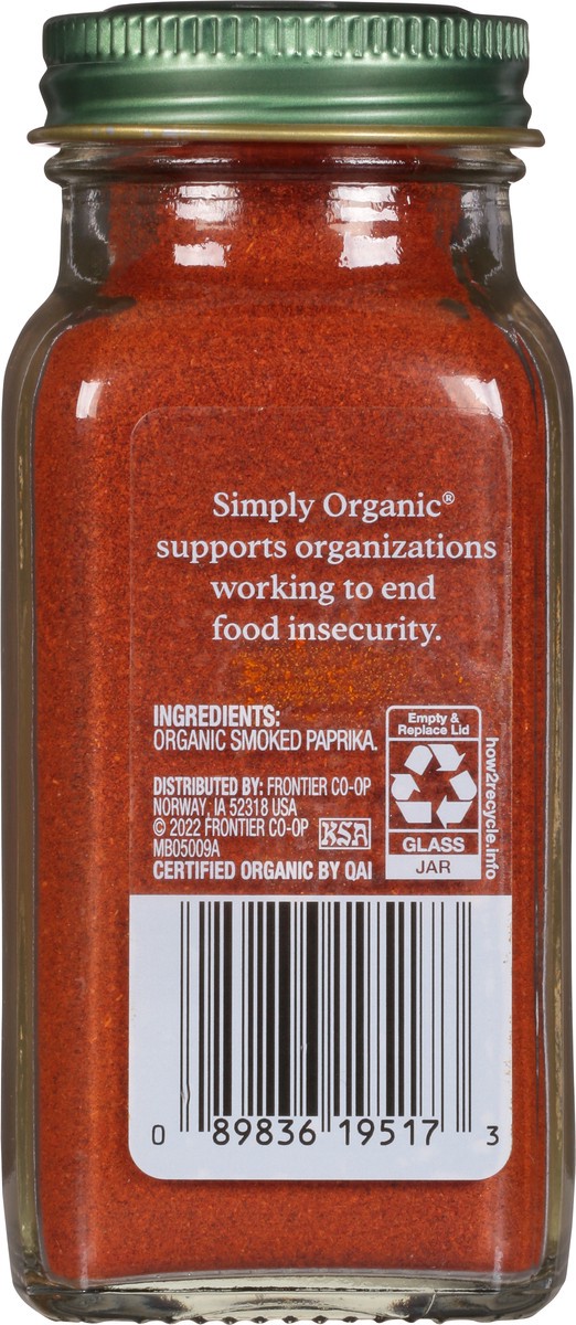 slide 5 of 9, Simply Organic Smoked Paprika, 2.72 oz