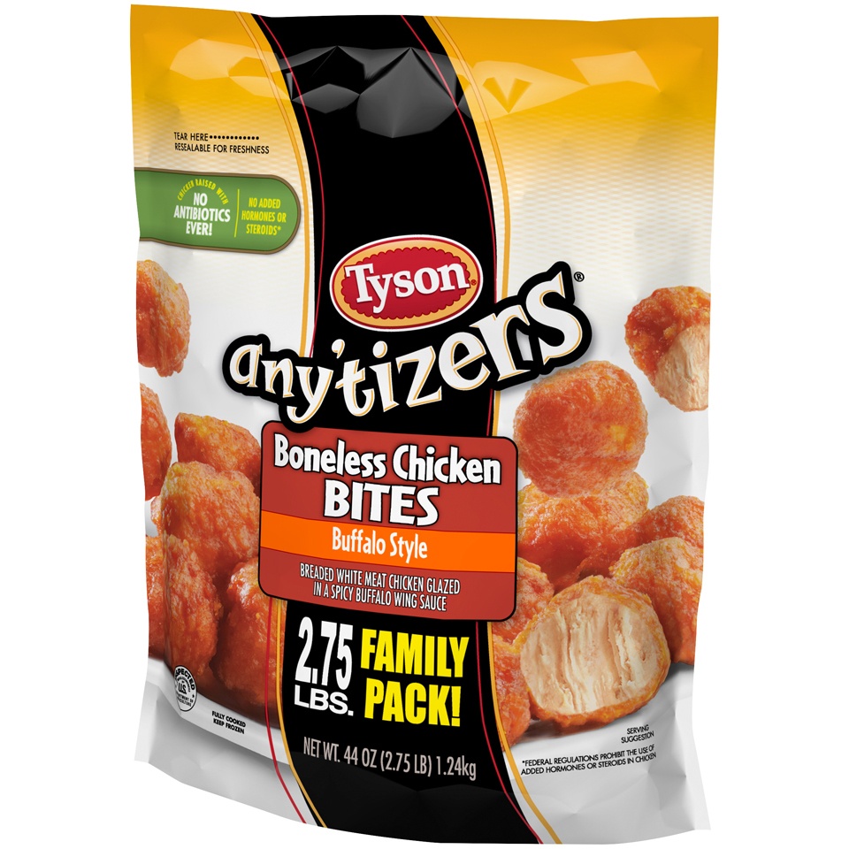 slide 5 of 6, Tyson Any'tizers Buffalo Style Boneless Chicken Bites, 