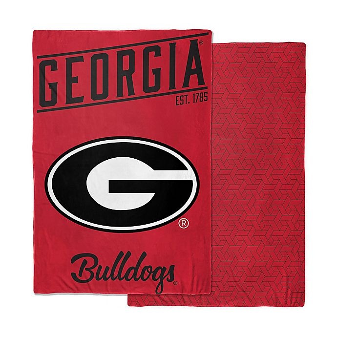 slide 1 of 1, NCAA University of Georgia Reversible Quilted Weighted Blanket, 6 lb