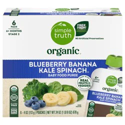 Simple Truth Organic Blueberry Banana Kale Spinach Pouch