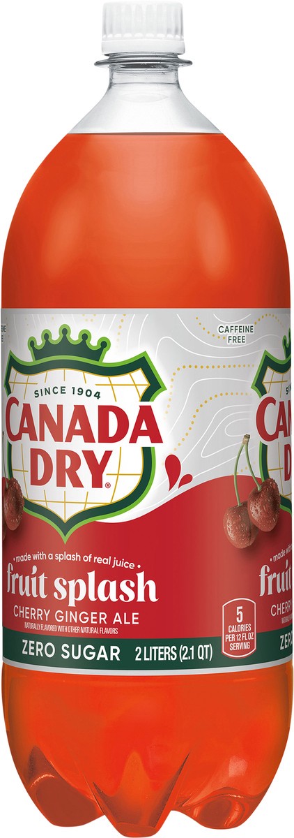 slide 3 of 10, Canada Dry Zero Fruit Splash - 2.1 qt, 2 liter