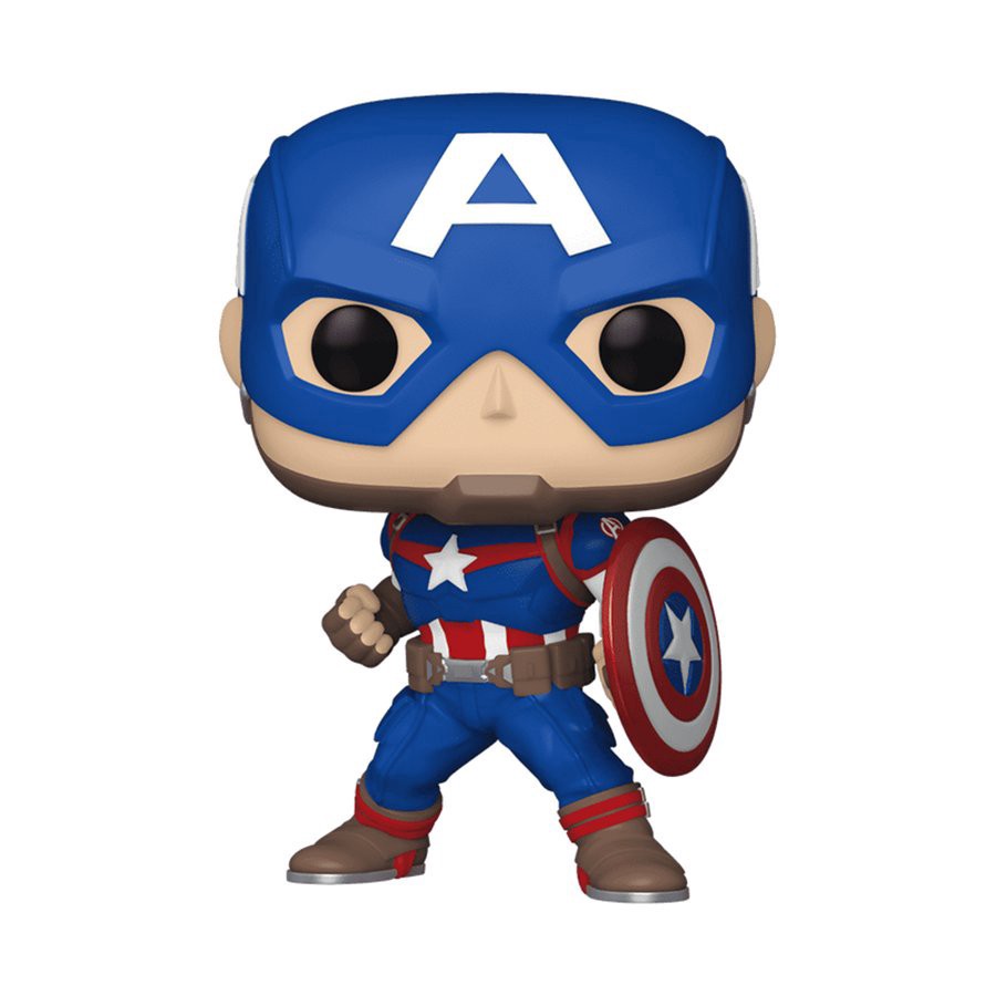 slide 1 of 1, Funko Pop! Marvel New Classics Captain America Bobblehead, 1 ct