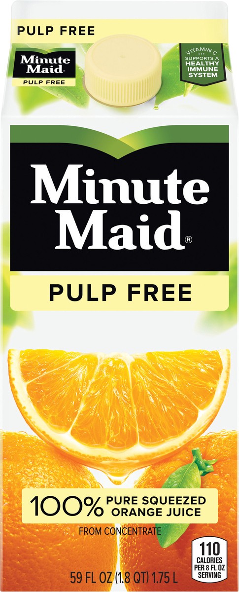 slide 5 of 5, Minute Maid® pulp free orange juice, 59 fl oz