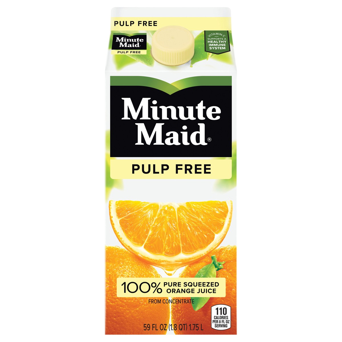 slide 1 of 5, Minute Maid® pulp free orange juice, 59 fl oz