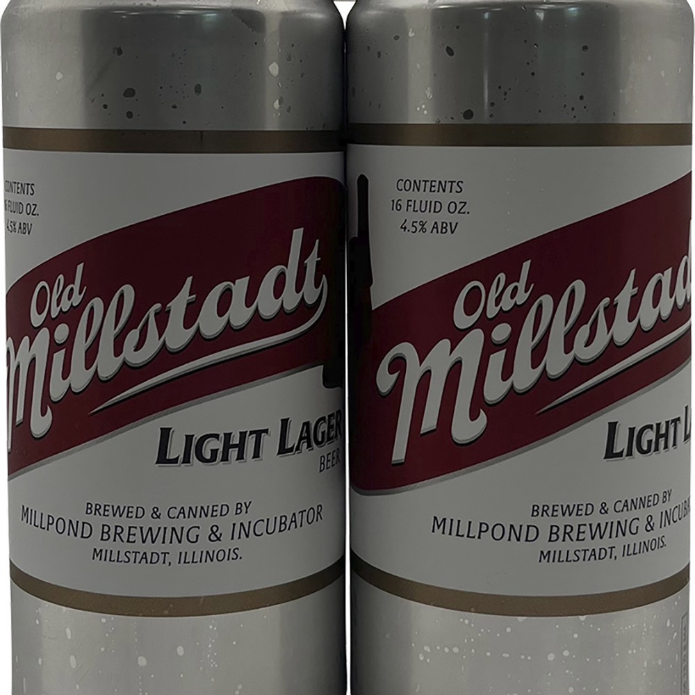 slide 1 of 1, Millpond Old Millstadt Light Lager, 4 ct; 16 oz