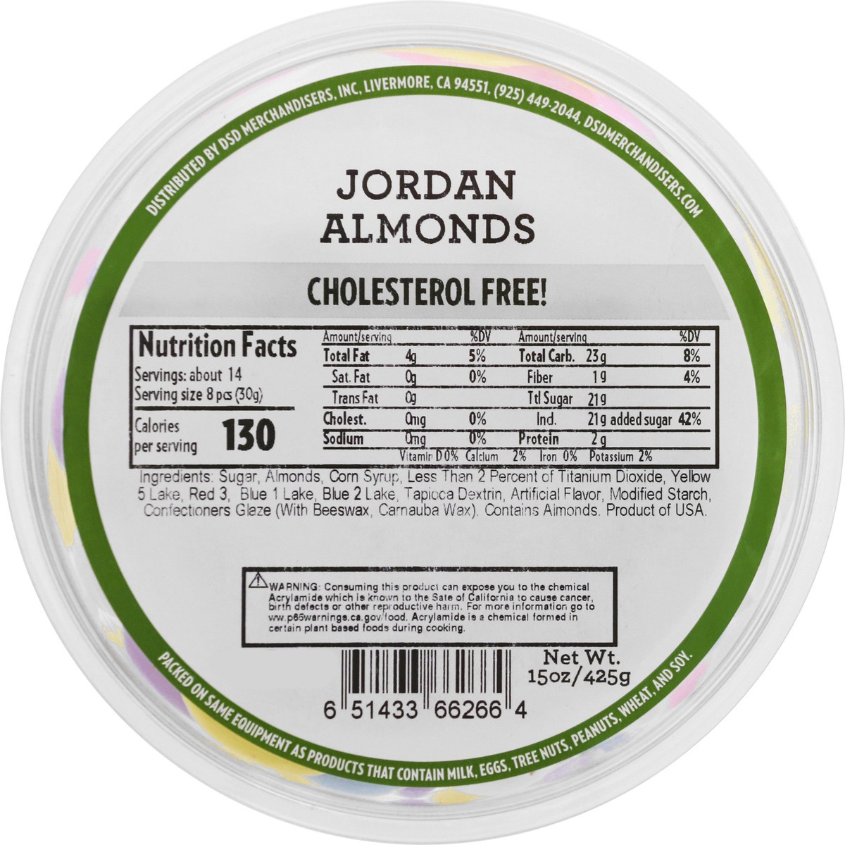 slide 1 of 9, DSD Merchandisers Jordan Almonds 15 oz, 15 oz