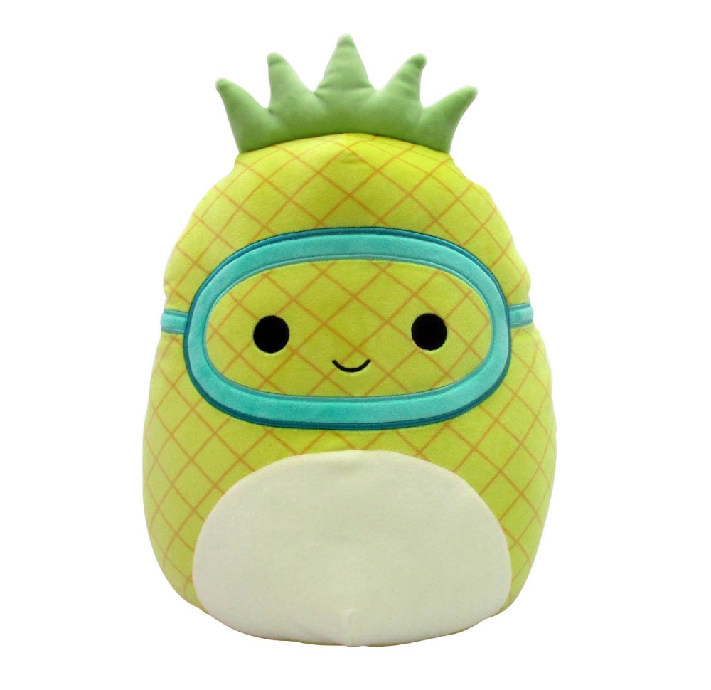 slide 1 of 1, Squishmallows Pineapple With Scuba Mask Plush, 12 in