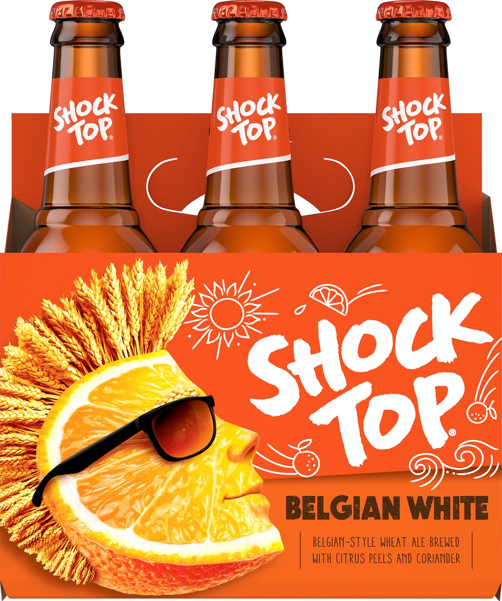 slide 1 of 5, Shock Top 6 Pack Belgian White Beer 6 ea, 6 ct; 12 oz
