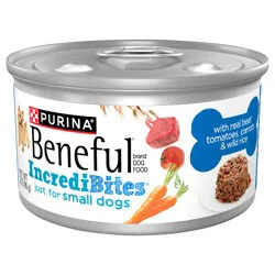 Purina Beneful Incredibites With Real Beef, Tomatoes, Carrots, And Wild Rice, 3 Oz