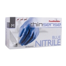 slide 1 of 1, FoodHandler Medium Blue Nitrile Powder Free Gloves, 250 ct