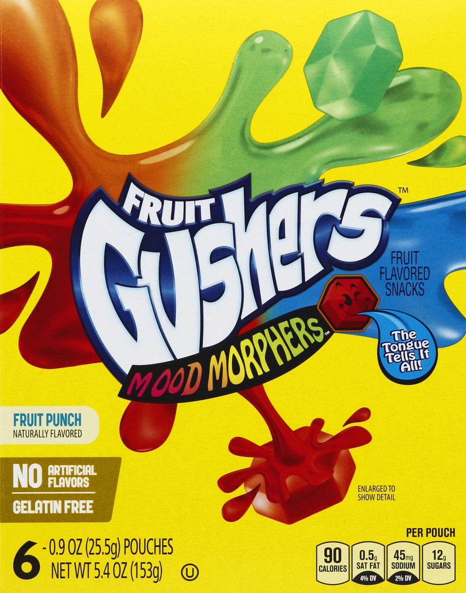 slide 5 of 6, Fruit Gushers Fruit Punch, 6 ct; 0.9 oz