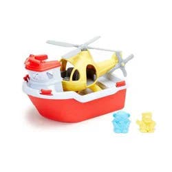 Green Toys Rescue Boat & Helicopter