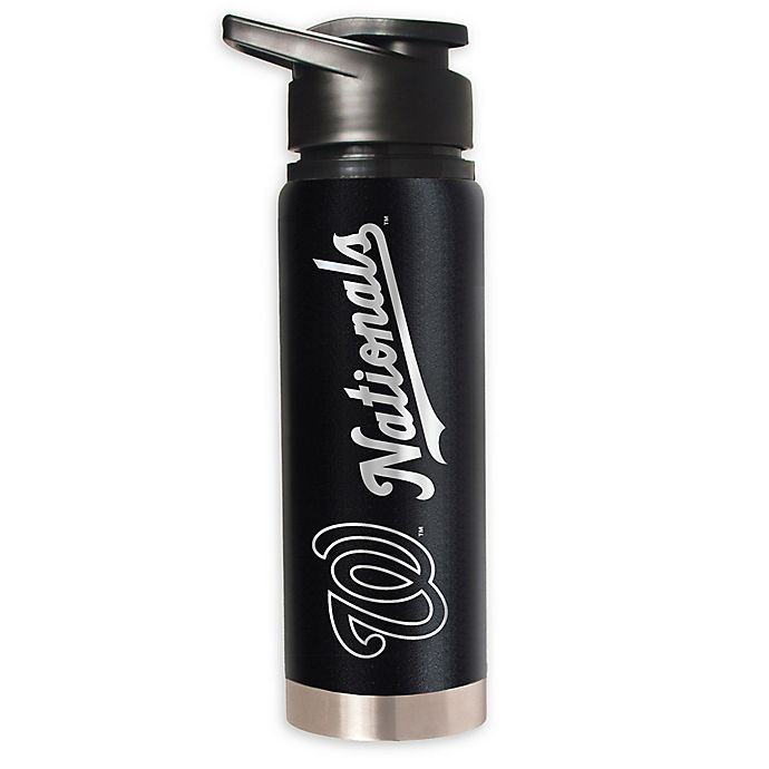 slide 1 of 1, MLB Washington Nationals Powder Coated STEALTH Water Bottle, 20 oz