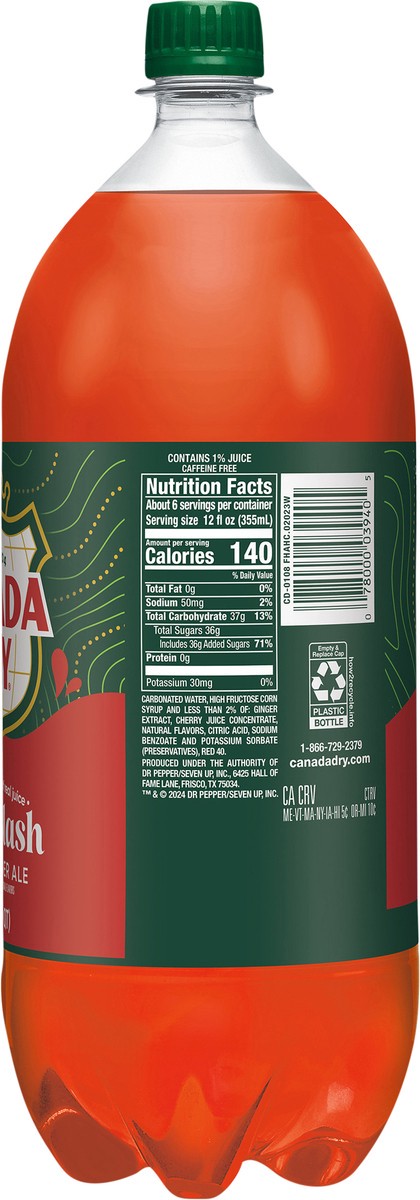 slide 2 of 11, Canada Dry Fruit Splash - 2.1 qt, 2.1 qt