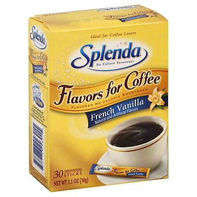 slide 1 of 1, Splenda Flavors For Coffee No Calorie Sweetener French Vanilla, 30 ct