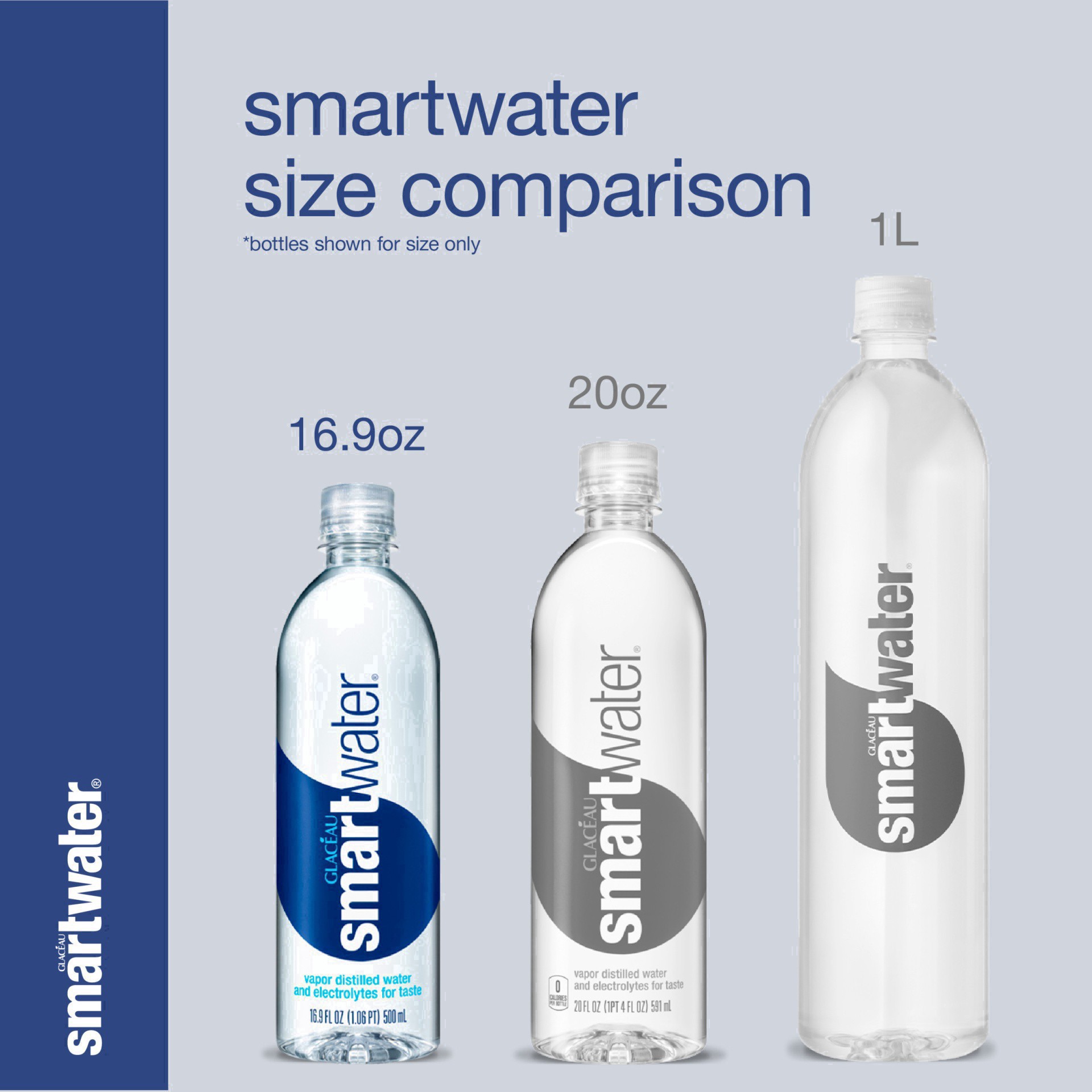 slide 14 of 75, smartwater vapor distilled premium water bottles, 16.9 fl oz, 6 Pack, 101.40 fl oz