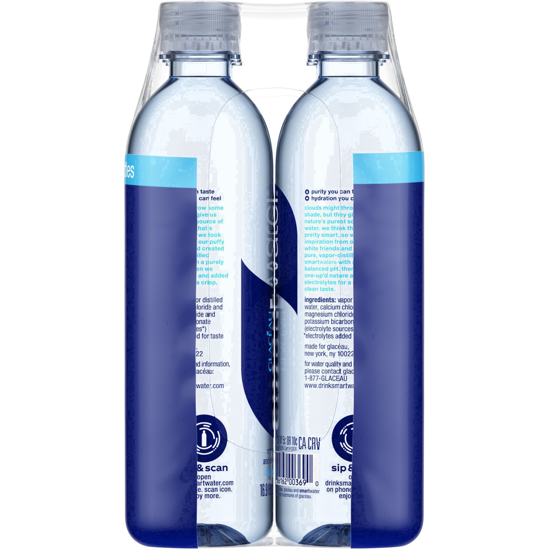 slide 9 of 75, smartwater vapor distilled premium water bottles, 16.9 fl oz, 6 Pack, 101.40 fl oz