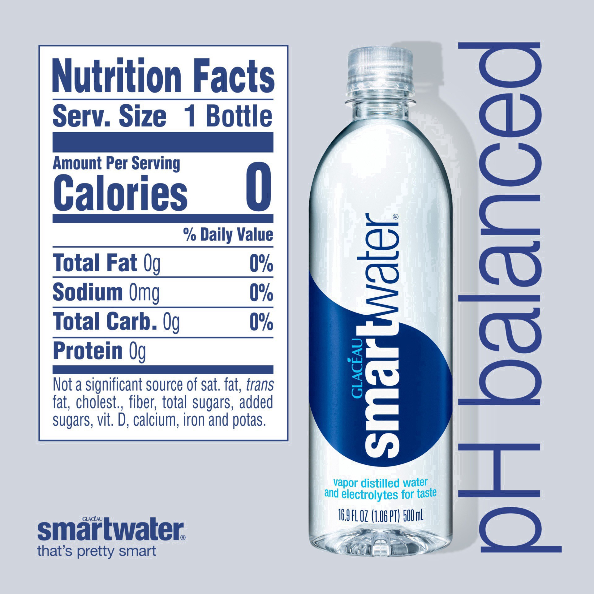 slide 15 of 75, smartwater vapor distilled premium water bottles, 16.9 fl oz, 6 Pack, 101.40 fl oz