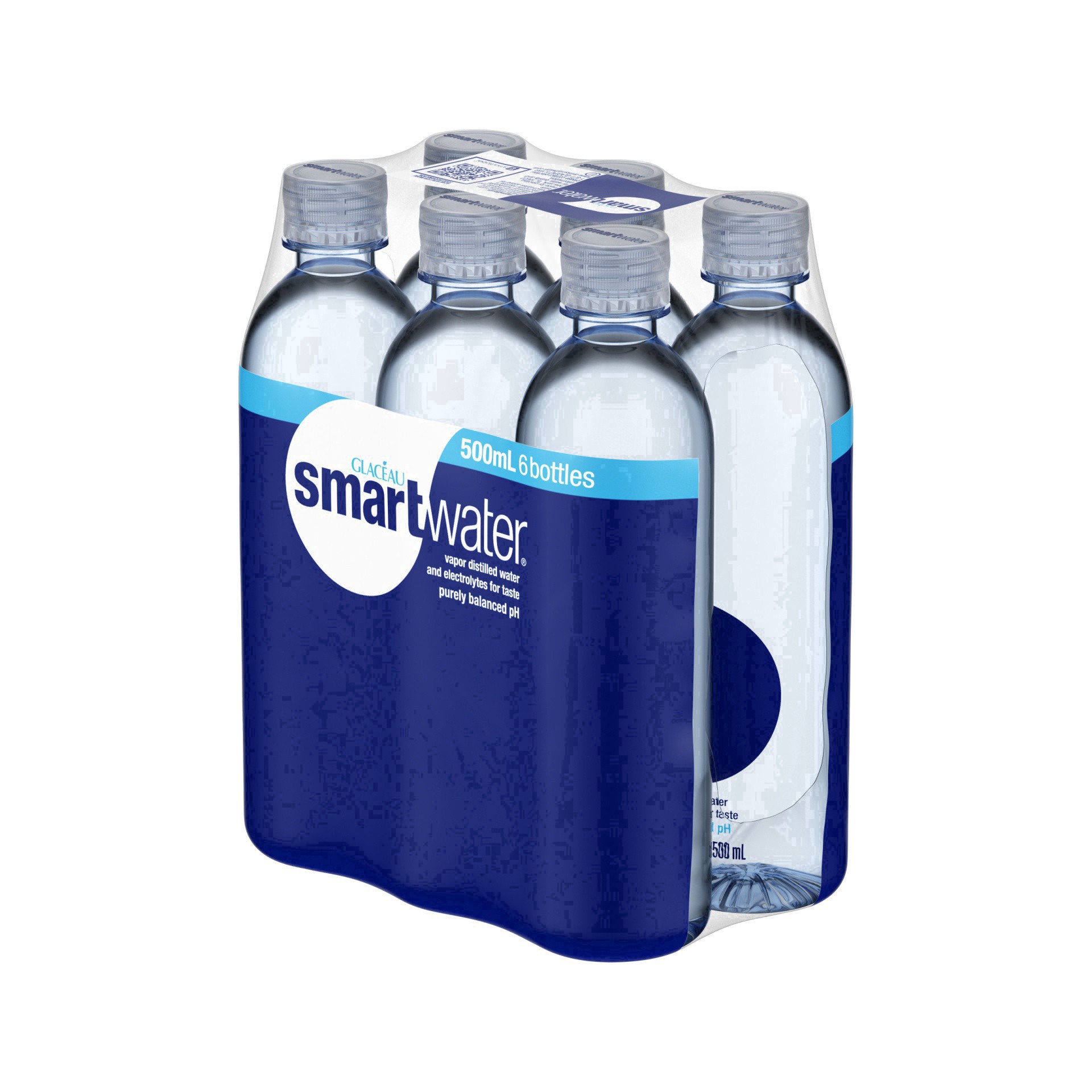 slide 16 of 75, smartwater vapor distilled premium water bottles, 16.9 fl oz, 6 Pack, 101.40 fl oz
