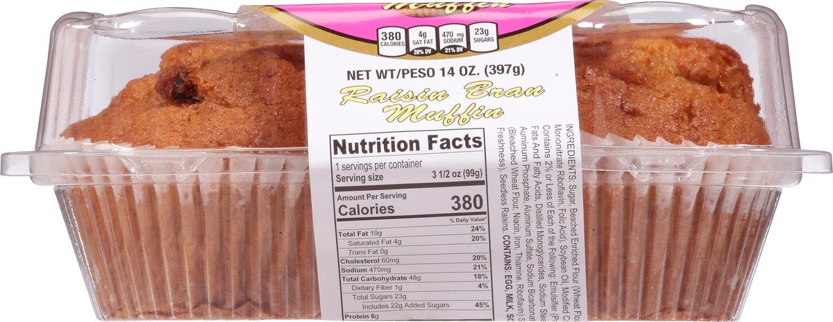 slide 7 of 9, American Classic Raisin Muffins 4pk - 16 OZ, 16 oz