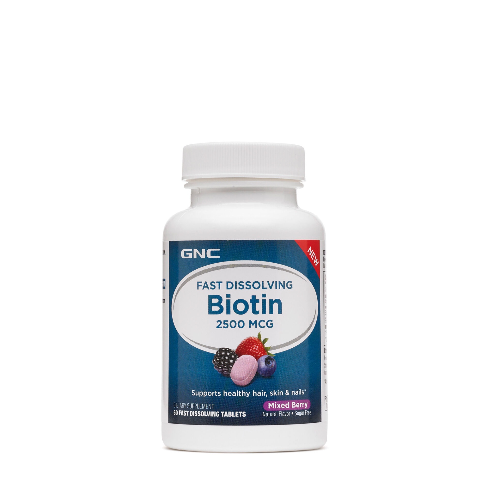 slide 1 of 1, GNC Fast Dissolving Biotin, 60 ct