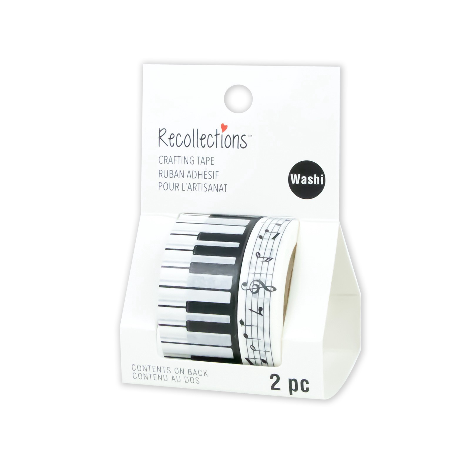 slide 3 of 4, Piano Crafting Washi Tape Set By Recollections, 20mm x 10 yd/20mm x 9.1m