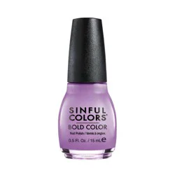 Sinful Colors Bold Color Nail Polish - Tempest Purple - 0.5 fl oz