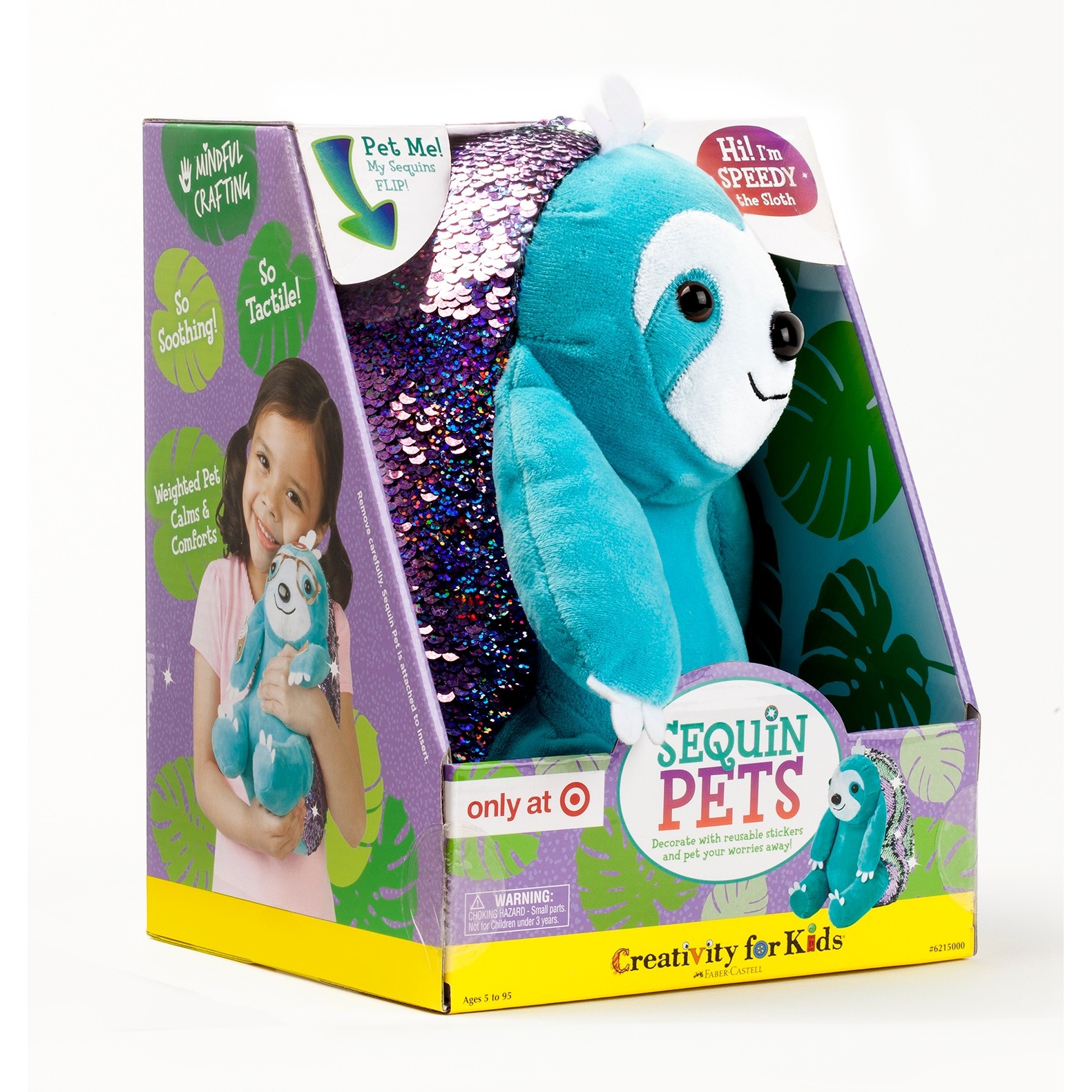 slide 1 of 1, Creativity for Kids Sequin Sloth Activity Kit, 1 ct