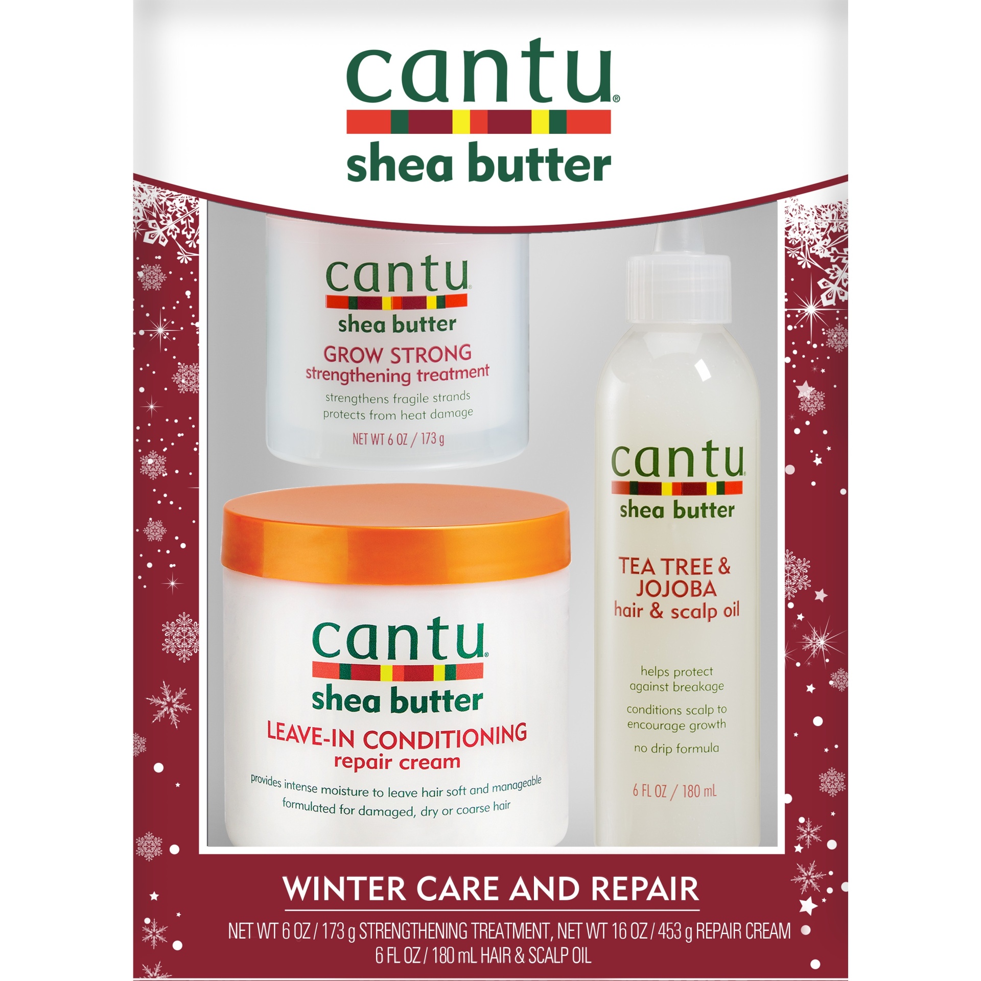 slide 1 of 1, Cantu Shea Butter Winter Care and Repair Christmas Set, 1 ct