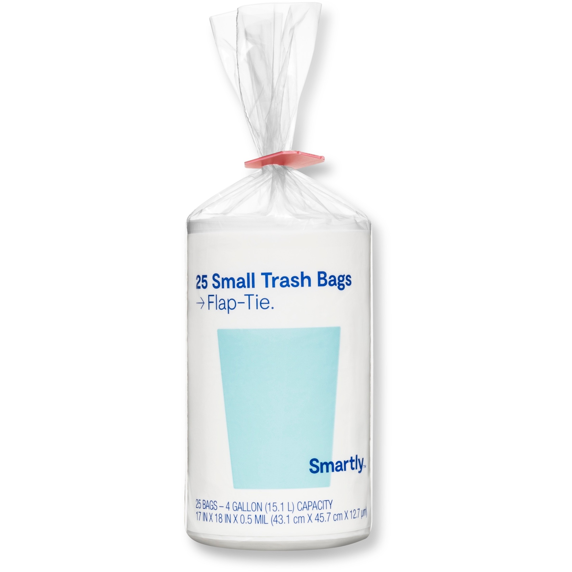 slide 1 of 1, Smartly Small Trash Bags, 25 ct; 4 gal