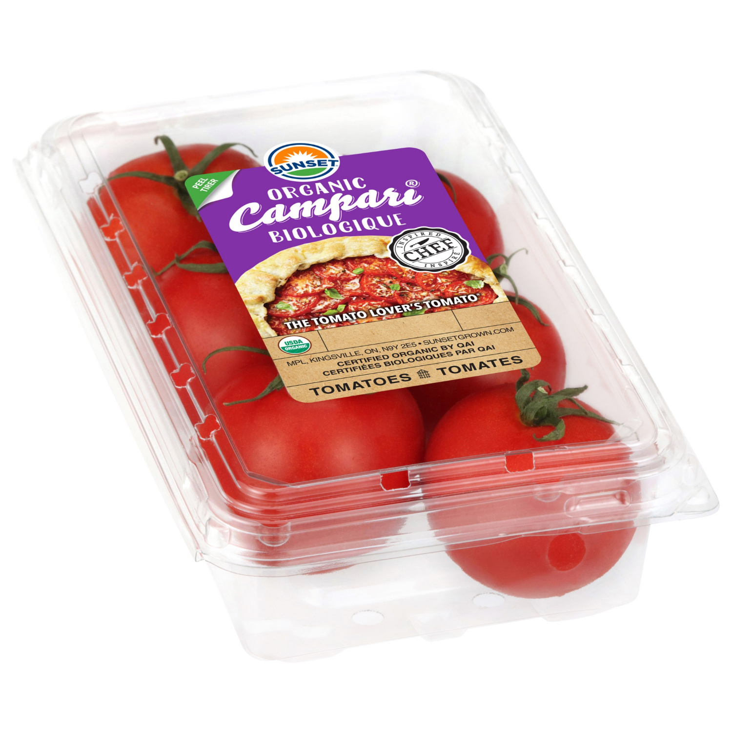 slide 6 of 8, Sunset Organic Campari Tomatoes, 1 lb